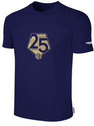 READING UNITED AC SHORT SLEEVE T-SHIRT 25TH ANNIVERSARY LOGO WEARERS CENTER CHEST NAVY WHITE