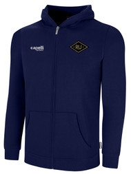 READING UNITED AC FLEECE ZIP UP HOODIE DIAMOND CREST WEARERS LEFT CHEST NAVY WHITE