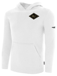READING UNITED AC FLEECE PULLOVER HOODIE DIAMOND CREST WEARERS LEFT CHEST WHITE BLACK