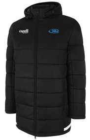 UPTOWN STADIUM JACKET -- BLACK WHITE - SUMY