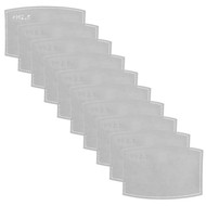 NUSA 10 PACK DISPOSABLE FILTERS FOR FABRIC MASKS GREY