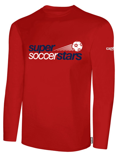 Super Soccer Stars Long Sleeve T Shirt Youth 18 Adult Red Capelli Sport