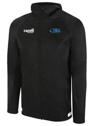 UPTOWN RAIN JACKET BLACK -- WHITE  - AM