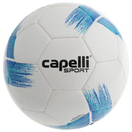 MONTANA YOUTH SOCCER  TRIBECA STRIKE TEAM, MACHINE STICHED SOCCER BALL PROMO BLUE TURQUOISE 