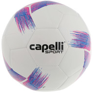 MONTANA YOUTH SOCCERTRIBECA STRIKE TEAM, MACHINE STICHED SOCCER BALL BRIGHT PINK PROMO BLUE 