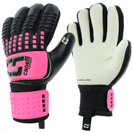 RADNOR  4-CUBE COMPETITION GOALKEEPER GLOVES -- BLACK NEON PINK