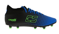 RADNOR  FUSION I FG FIRM GROUND SOCCER CLEATS PROMO BLUE NEON GREEN BLACK