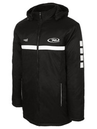 VIRGINIA RUSH STADIUM COAT --BLACK WHITE  