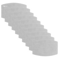 10   PACK DISPOSABLE FILTERS FOR FABRIC MASKS -- GREY  - ID