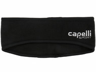CAPELLI SPORT FLEECE HEADWRAP -- BLACK WHITE  - ID