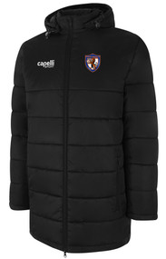 OUFC BASICS STADIUM COAT BLACK WHITE