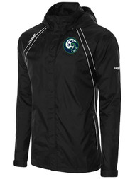 COASTAL ATLANTIC RAVEN RAIN JACKET  - BLACK WHITE