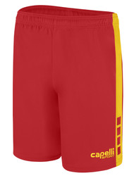 CHARGERS SC   TEAM   I MATCH SHORTS RED  ATHLETIC  GOLD  