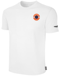 CHAPPAQUA BASICS SHORT SLEEVE COTTON T-SHIRT TEAM CREST WEARERS LEFT CHEST WHITE BLACK