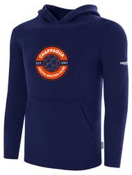 CHAPPAQUA FLEECE PULLOVER HOODIE TEAM CREST WEARERS CENTER CHEST NAVY WHITE