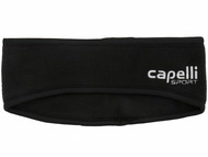 CHAPPAQUA CAPELLI SPORT FLEECE HEADWRAP BLACK WHITE
