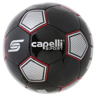 CS ASTOR HAND STITCHED SOCCER BALL    --  BLACK RED