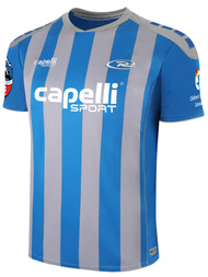 RUSH ELEVATION SPARROW MATCH SHORT SLEEVE HOME JERSEY  --  BLUE GREY 