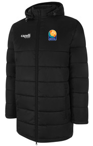 SOCAL BASICS  STADIUM COAT BLACK WHITE