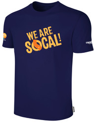 SOCAL SHORT SLEEVE COTTON T-SHIRT NAVY WHITE  WE ARE SOCAL LOGO CENTER CHEST