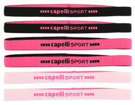 SOCAL STATE CUP ELASTIC HEADWRAP 6 PACK SET PINK BLACK WHITE