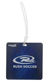 WISCONSIN RUSH WEST BAG TAG BLACK BLUE