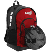 EAST COAST FC CS II BACKPACK BLACK RED WHITE