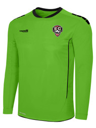 EAST COAST FC SPARROW II LONG SLEEVE GOALKEEPER JERSEY W/ PADDING POWER GREEN BLACK