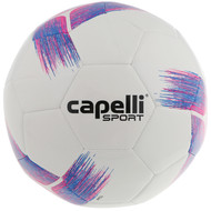 EAST COAST FC TRIBECA STRIKE TEAM, MACHINE STICHED SOCCER BALL BRIGHT PINK PROMO BLUE