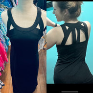Dress, Sleeveless Maxi Sexy Coolant Fabric SPF50  Black LuLu B 