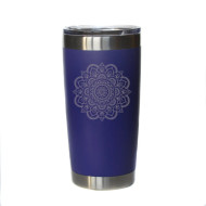 Tumbler, Mandela 20 oz Etched Insulated Navy