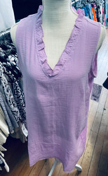 Dress, Gauze Lilac Purple 2 Pocket