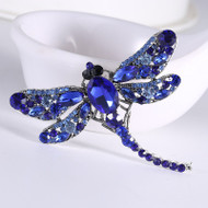Pin, Dragonfly Blue Brooch