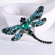 Pin, Dragonfly Green Brooch 