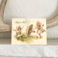 Card, High As Fuck Victorian Kids Mushroom