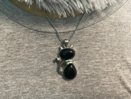 Necklace, Cat Stone Black