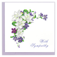 Card, With Sympathy Quilling