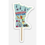 Sticker, Minnesota State Fair On A Stick