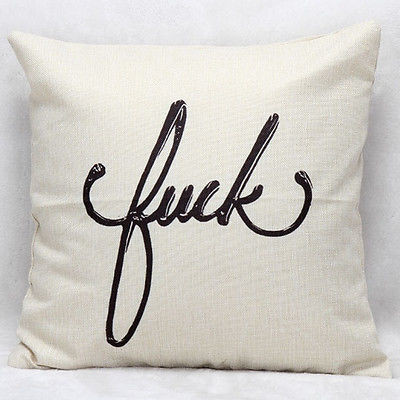 Pillow Cover Fuck Go Brazen