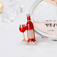 Pin, Wine Bottle Glass