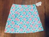 Skort, Beachtime LuLu B Phone Pocket Turquoise Pink Star SPF 50