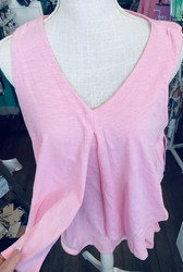Top, Sleeveless Layered Beachtime LuLu B Lt. Pink