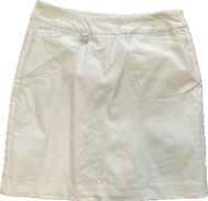 Skort, 4 pocket Bangaline Fabric LuLu B White