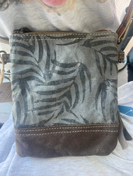 Purse, Crossbody Mini Leaf Pattern