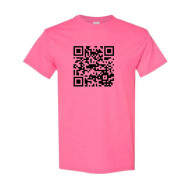 T-Shirt, QR Code “Fuck You” Unisex Pink