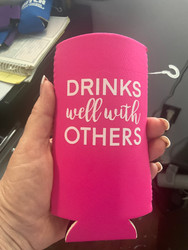 Can Koozie, Slim Can Drinks Well With Others Punk
