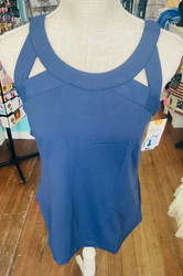 Top, Sleeveless Sexy Coolant Fabric SPF 50 Navy LuLu B 