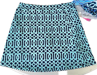 Skort, Phone Pocket 2 Waist Zip Pockets Side Zip Coolant Fab SPF 50 Tur Navy