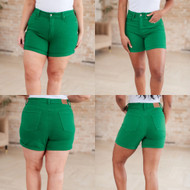 Shorts, Judy Blue Control Top Cuffed Green 
