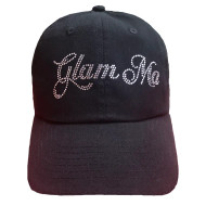 Cap, Baseball Glam Ma Rhinestones Black Grandma